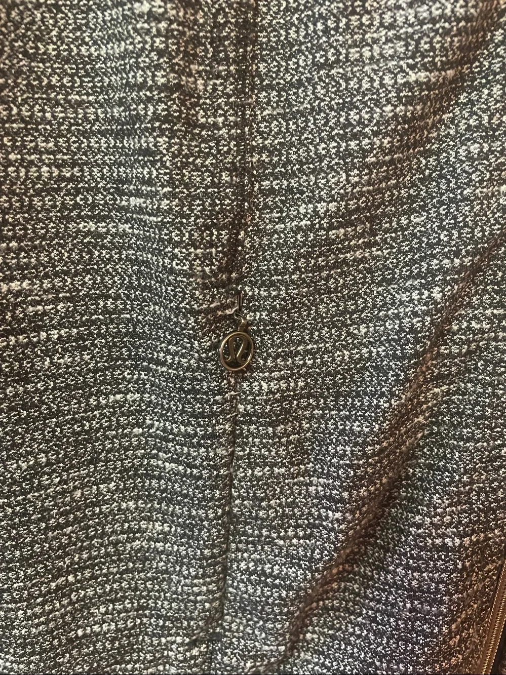 Lululemon Daily Yoga Jacket Full Zip Two Tone Gray Heather Size 6.
